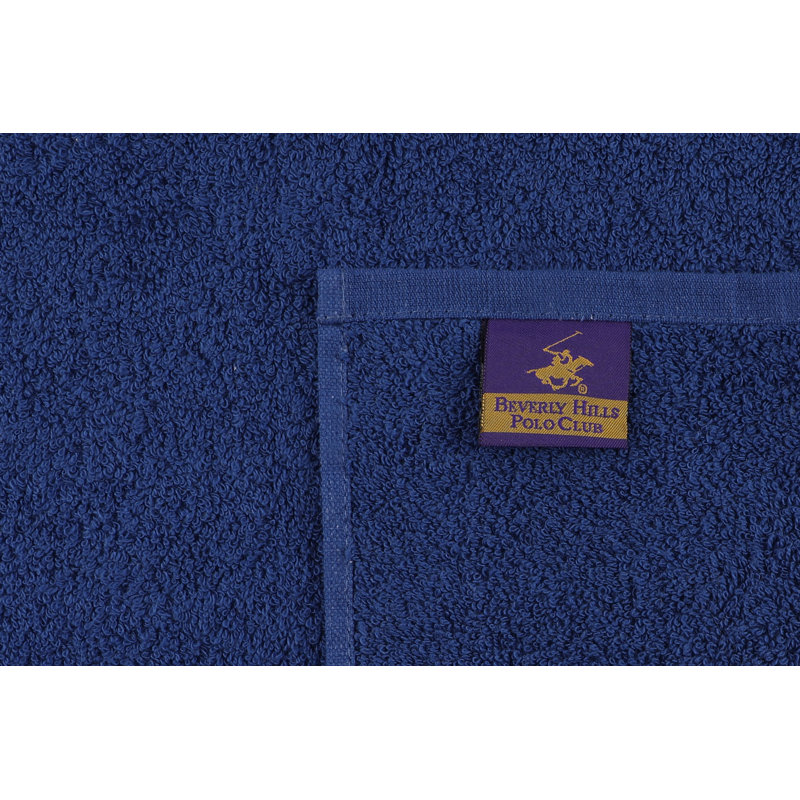 Ensemble de 2 essuie-mains 2 pièces 100% coton, Blue foncé/gris