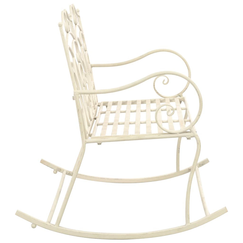 Coova Metal Outdoor Bench, White