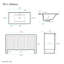 Ensemble de meuble-lavabo simple 48 po Arles-113040216