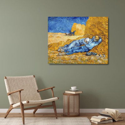 ArtDirect Van Gogh, Vincent Gallery Wrapped Canvas Art Titled: Noon, Rest from Work, 1891