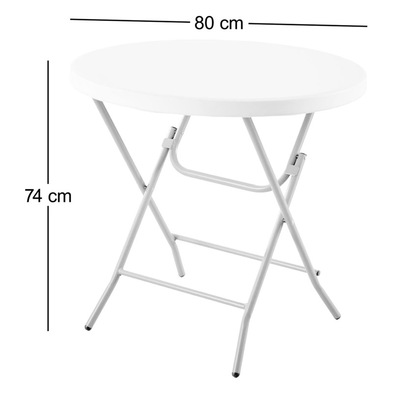 80cm Plastic Circular Portable Folding Table