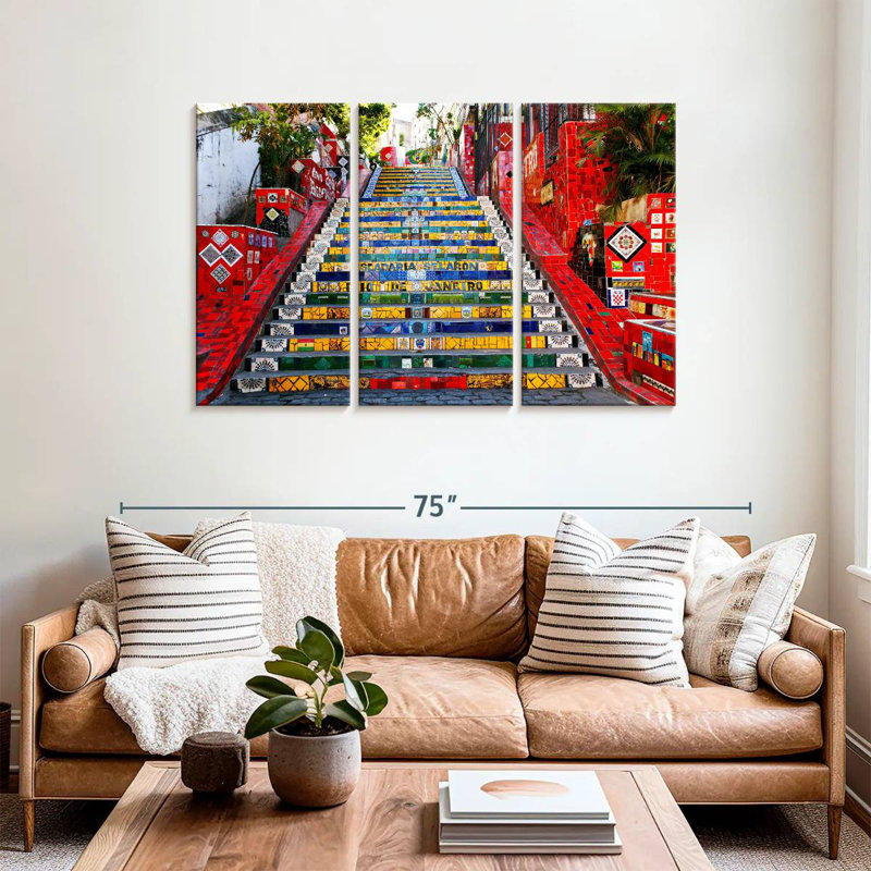 Sebbie Escadaria Selaron, 36" H x 57" W