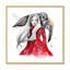 «Grunge Girl with Owl» - décoration murale glam sur toile-1280165894-1280165891