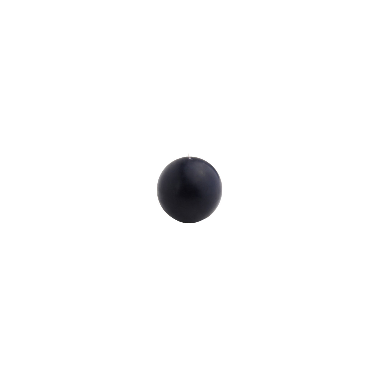Ball Candle, 2" Diameter, Black, Set of 96