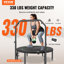 Mini trampoline d'exercice 40 "pliable pour adultes avec poignée