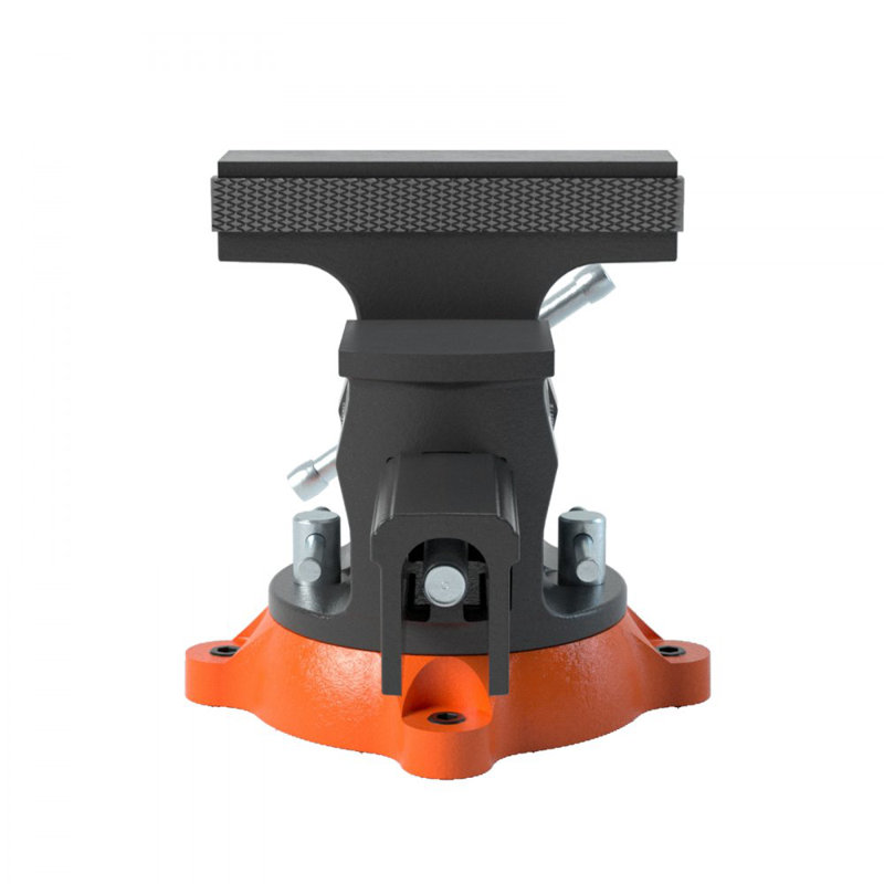 Étau de banc de 6,5 po avec base verrouillable pivotante à 360 ° et fonte malléable bidirectionnelle