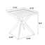 Table d'extérieur en fonte d'aluminium durable avec un design antique élégant et une fabrication résistante à la rouille