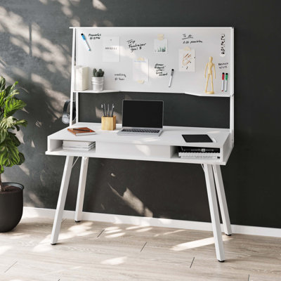 Bureau d'ordinateur Study avec rangement et tableau blanc magnétique effaçable à sec