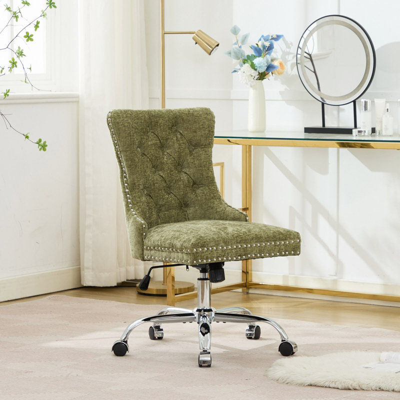 Chaise de bureau Furniture, Chenille vert