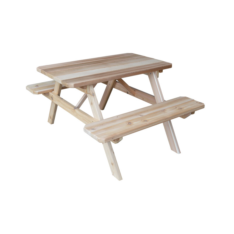Table de pique-nique Amedee, Brut, H 60 po x L 44 po x l 30 po