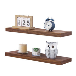 Xaveon 2 Piece 24" W x 8" D Floating Shelf