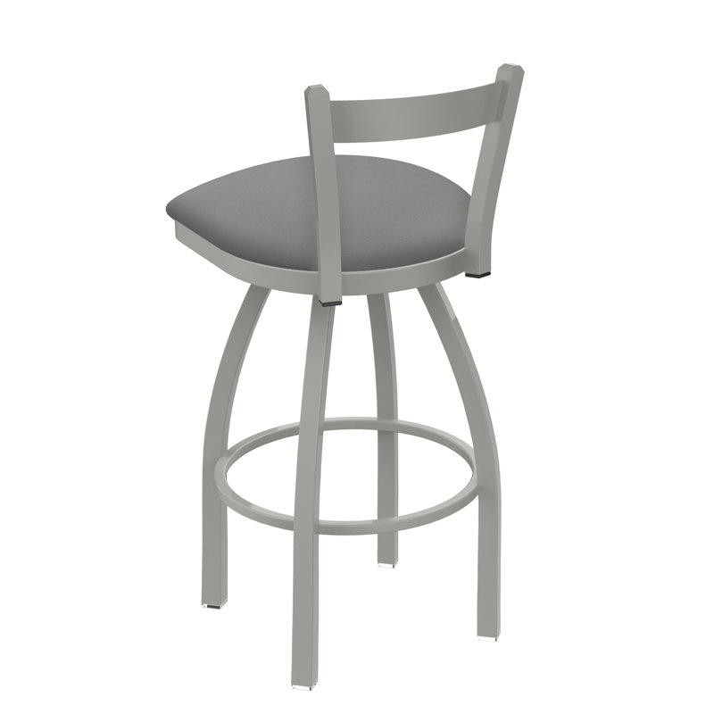 821 Catalina Low Back Swivel Bar Stool, Black Wrinkle, Bar Stool (30" Seat Height), Graph Ruby
