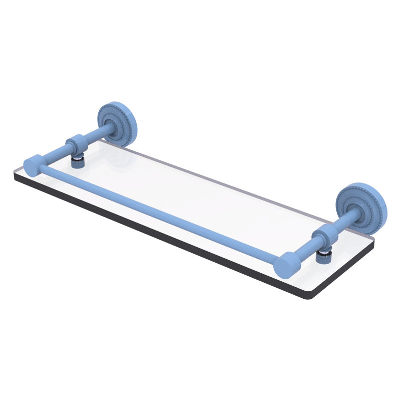 Tablette flottante Dottingham, H 3 po x l 16 po x P 5 po, Bleu troll plat