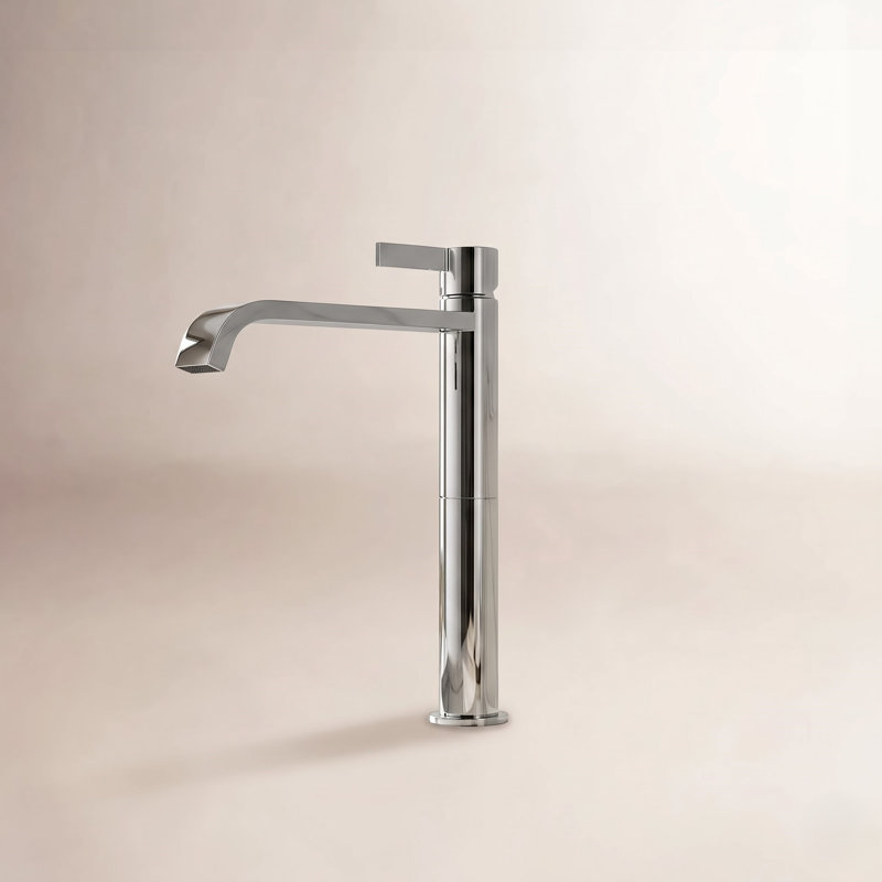 High Single Lever Basin Mixer Faucet, Polished Chrome