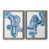 Toile avec cadre gris