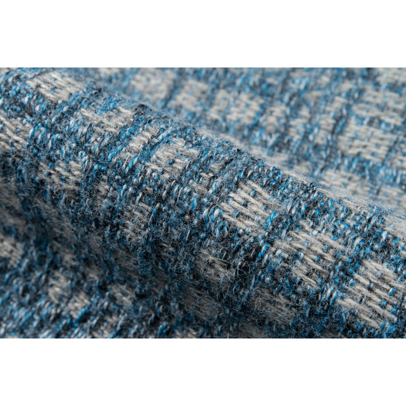 Tapis intérieur / extérieur bleu marine Steppe, Rectangle 3 pi 11 po x 5 pi 7 po