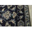 Tapis bleu / noir en laine noué à la main de conception unique 2 pi 5 po x 4 pi 3 po années 2000 Schreck