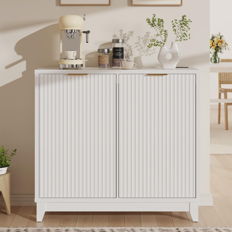 Double Tilt Out Trash Can Cabinet With Odor Control, White