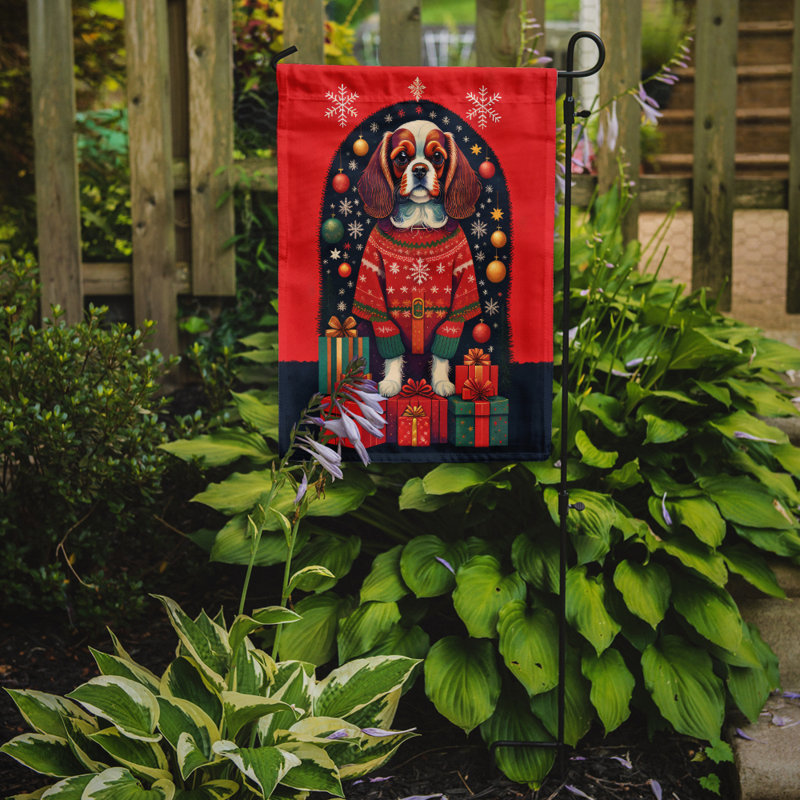 Drapeau de jardin en polyester double face H 15,5 po x l 11,25 po