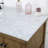 Pelaghia 60 " W Freestanding Standard 1 Single Vanity Bathroom Vanity With Carrara Marble Top-314200329