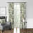Toile De Jouy 100% Cotton Toile Room Darkening Pinch Pleat Single Curtain Panel-60220700-60220701