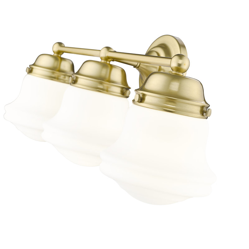 Éclairage pour meuble-lavabo à 3 lumières Wilsall, Or luxueux