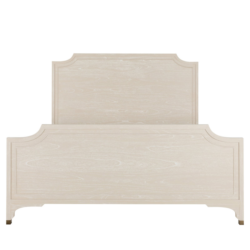Alexandra Bed - Dark, Cerused White/Stained Gold, King
