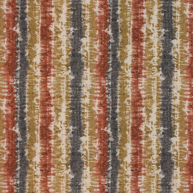 Rangoon Stripe Cotton Blend Fabric, Spice Market
