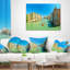 Grand canal vert de Venise - coussin à imprimé paysage-458942156-458942152