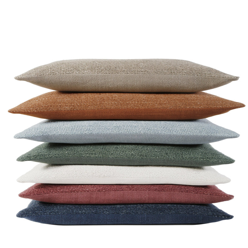 Hendrick Lumbar Pillow Cover & Insert, Navy