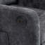 Fauteuil rembourré avec accoudoirs carrés et capitonnés-598846383