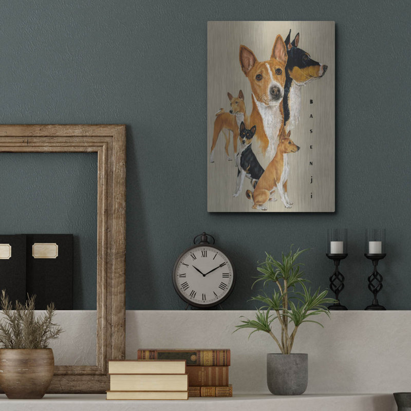 "Basenji" par Barbara Keith, H 16 po x l 12 po