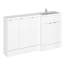 Fusion Fitted Furniture - Gloss White Bathroom Vanity with Basin-1096020551-1177645734