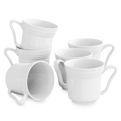 Mario 6-Piece 390ML Porcelain China Mug Set