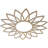 18"OD x 6 1/4"ID x 1/4"T Daisy Wood Fretwork Pierced Ceiling Medallion, Cherry-137634584-137899697-59356316