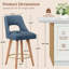 Swivel Linen Upholstered Counter Stool With Solid Wood Frame And Footrest-1751769960-1751769966