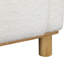 Fauteuil 75 cm L x 75 cm P x 87 cm H, revêtement en bouclette de polyester, blanc, siège à ressorts ensachés