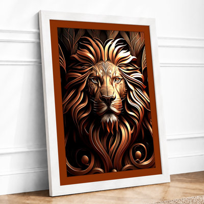 Noble Lion Art Deco - Print
