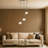 Adjustable Height 3 Lights Globe Cluster Pendant