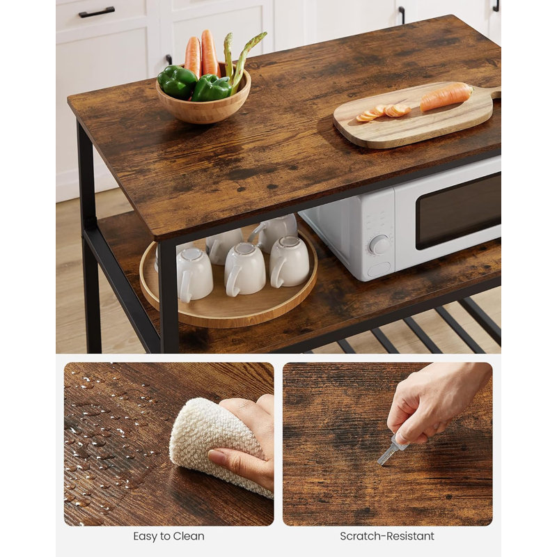 Allbaugh Wood Kitchen Island