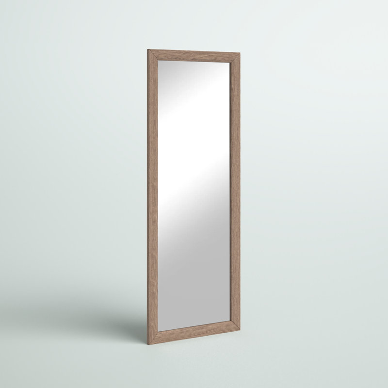Beckville Wood Flat Floor Mirror