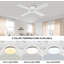 Ventilateur de plafond encastré 4 pales en bois massif avec ensemble d'éclairage et télécommande-1598047473-1580186977