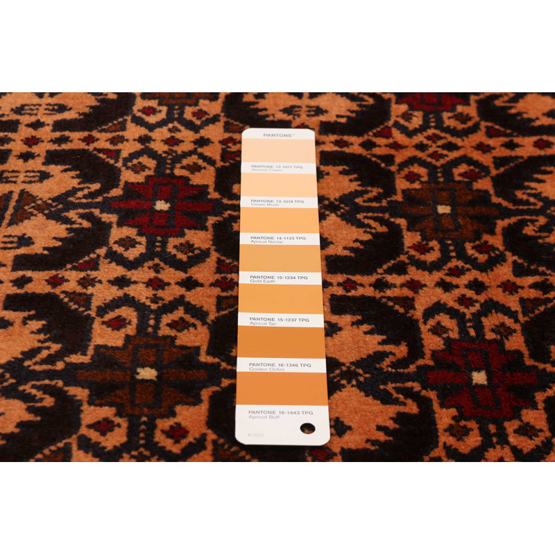 Teimani Orange Rug 3'11" x 6'8"