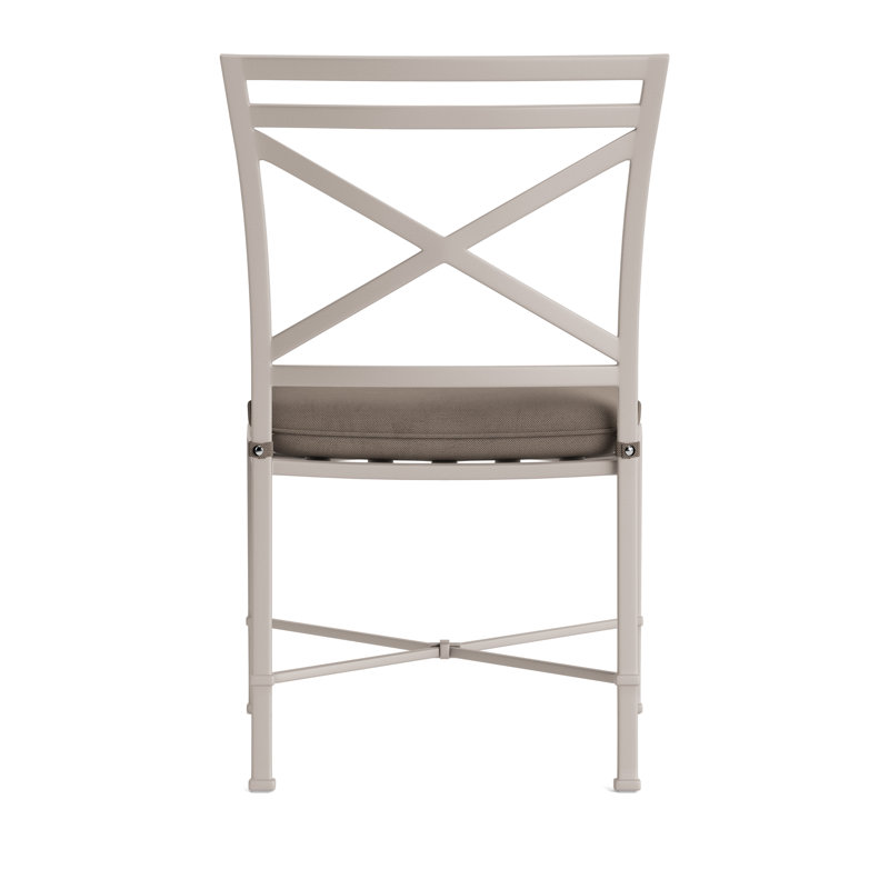 Venetian Outdoor Dining Side Chair, Fusion Natural, Tan, Dove Smooth