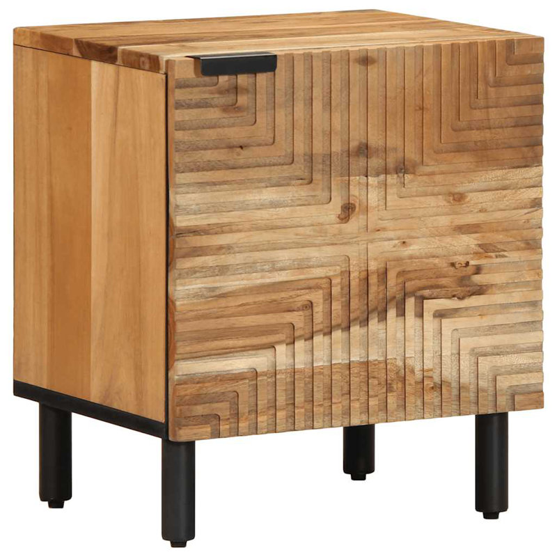 40cm W Metal Bedside Table