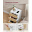 Rumena 40cm W Manufactured Wood Bedside Table-441605931
