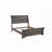 Rustic Wood Platform Bed-1807818995