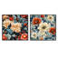 Johanson - Ensemble de 2 collages floraux carrés-101849330-101849336