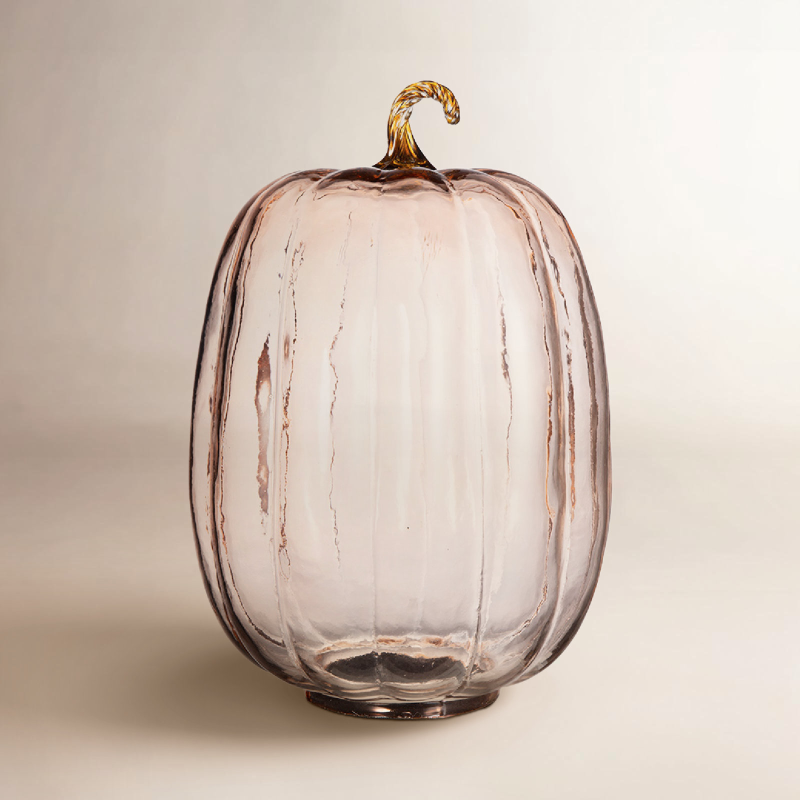 Glass Pumpkin Sculpture