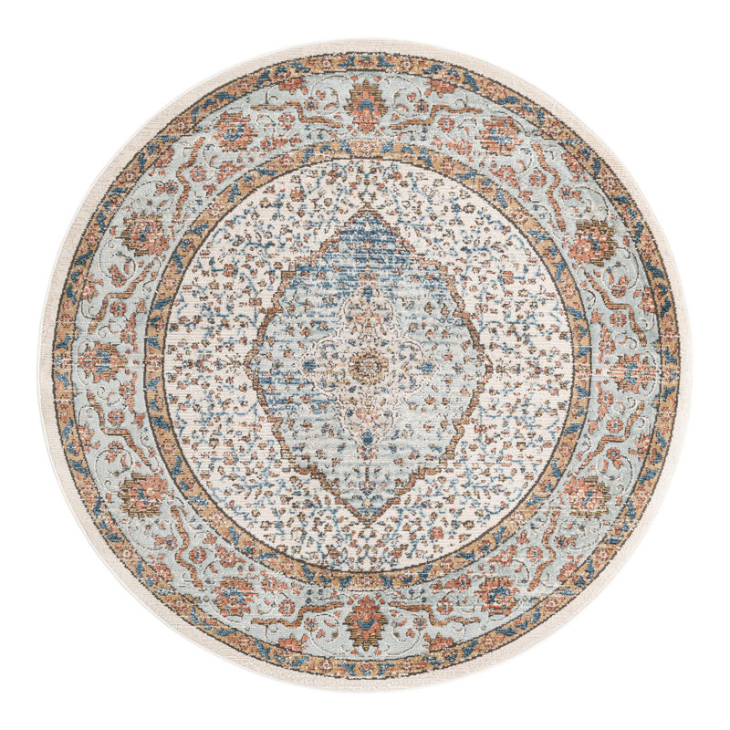 Tapis abstrait Traci, Rond 6 pi 1 po